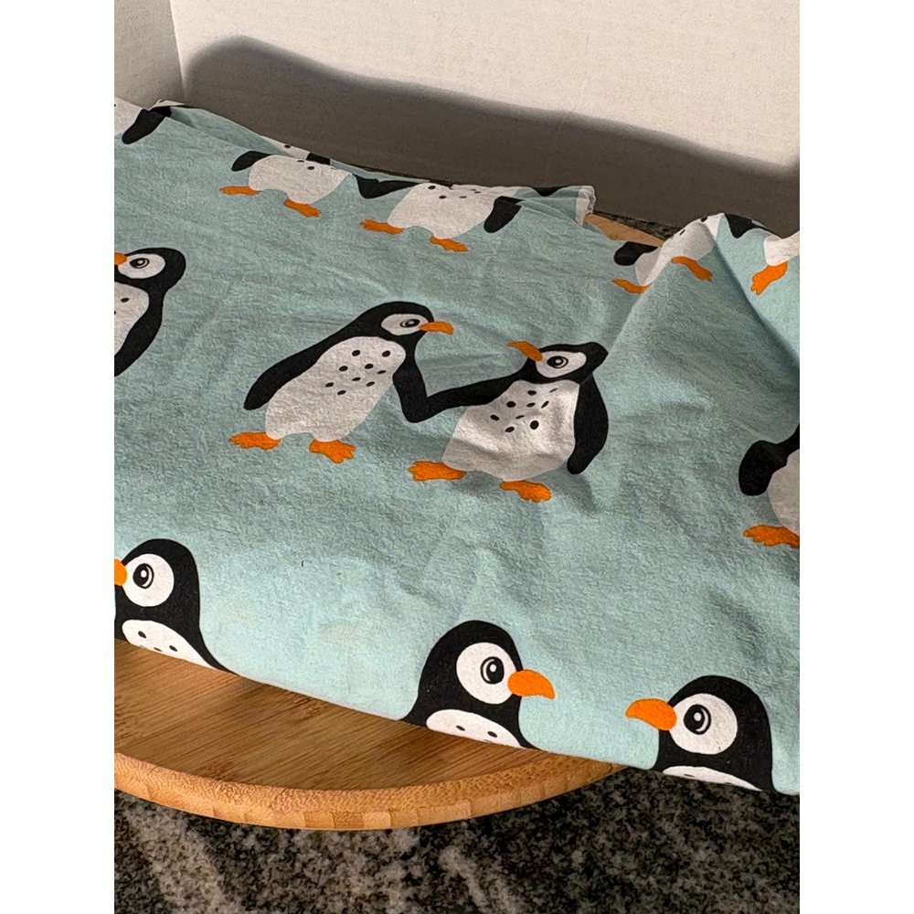 New IKEA BLAVINGAD Penguin Pattern Twin Duvet and Pillowcase 905.210.91